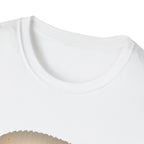 Adventure Backpack T-Shirt featuring a travel globe graphic design on a casual tee by Printify.