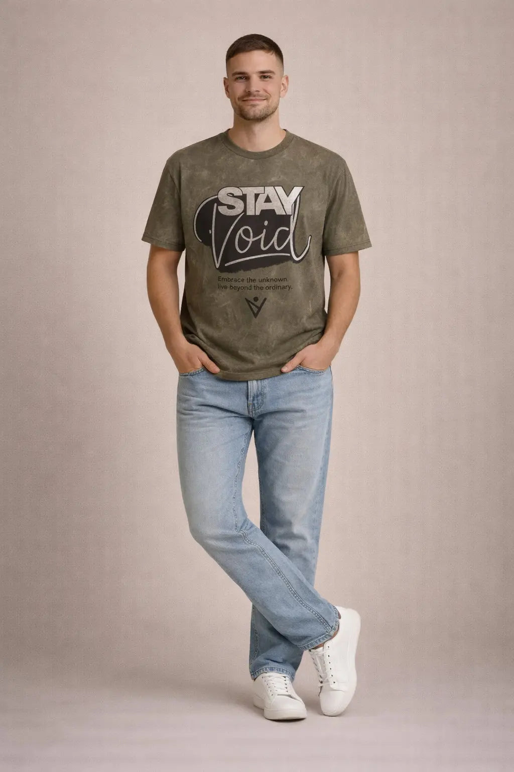 StayVoid Retro Logo T-Shirt – Vintage Unisex Graphic Tee - Stay Void