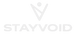 White 'STAYVOID' logo on a white background